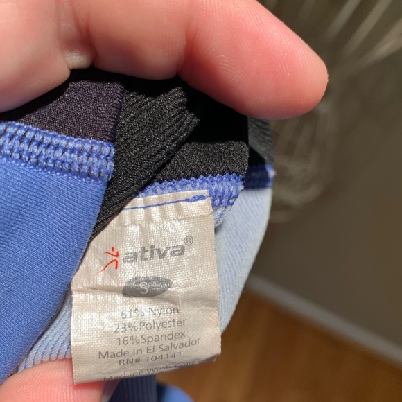 ATIVA Periwinkle/Black Active Turtleneck (small) - Picture 8 of 8